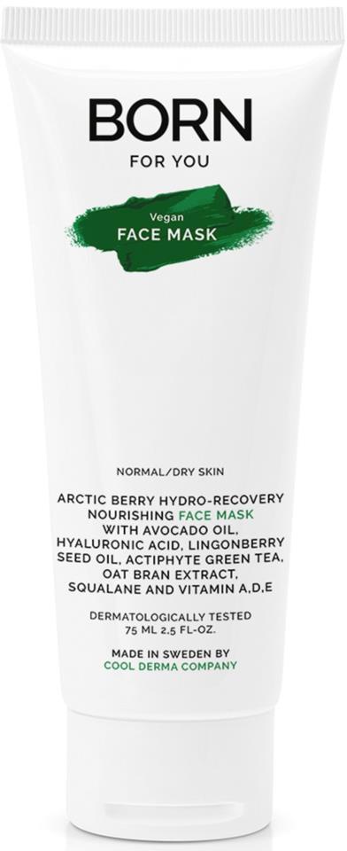 BORN FOR YOU Arctic Berty Hydro-recovery Nourishing Face Mask With Avocado
