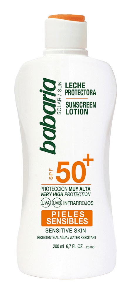 Babaria Leche Protectora SPF50+ Pieles Sensibles