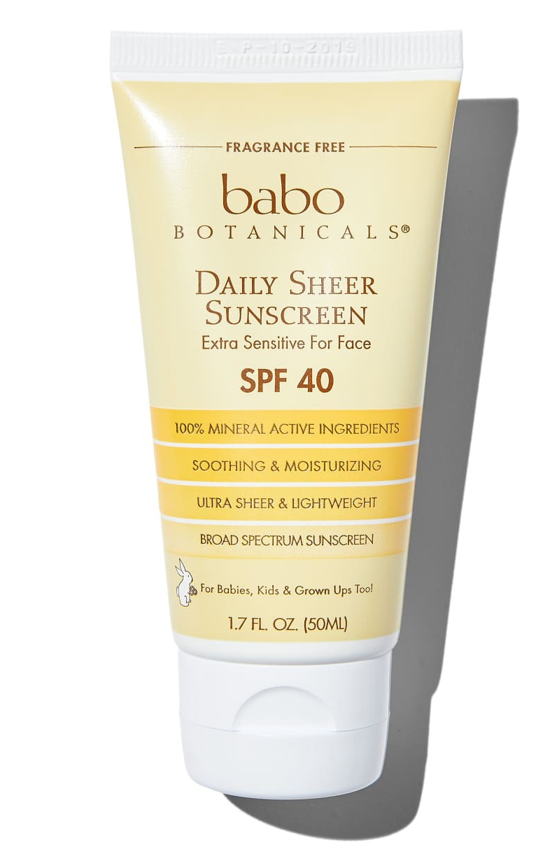 Babo Botanicals Daily Sheer Facial Sunscreen Spf 40 - Fragrance Free