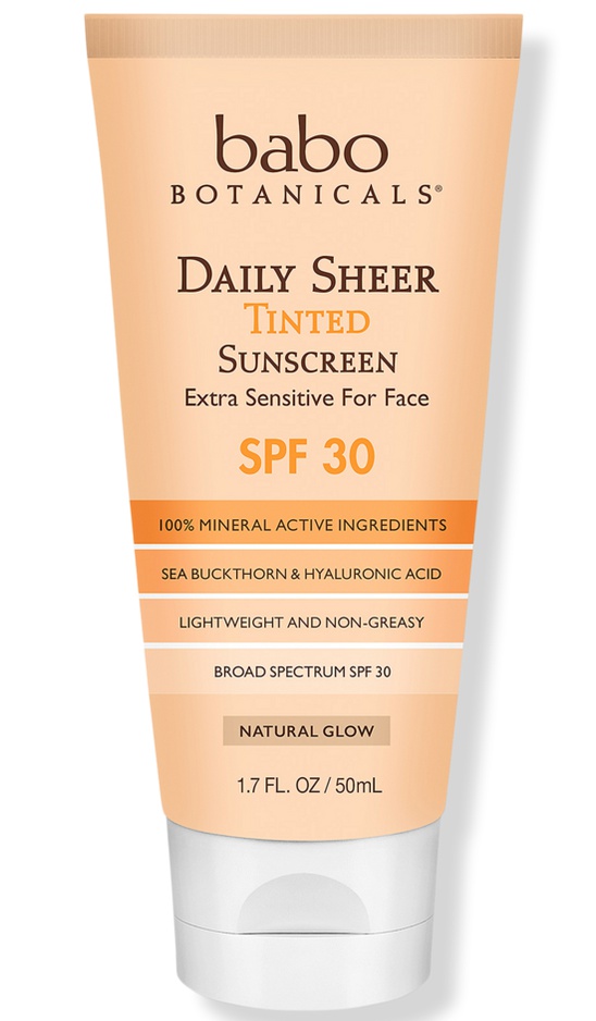 Babo Botanicals Daily Sheer Moisturizing Mineral Tinted Sunscreen SPF 30