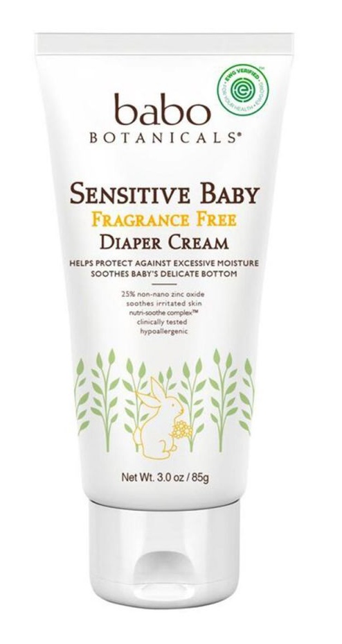 Babo Botanicals Sensitive Baby Zinc Diaper Cream - Fragrance Free