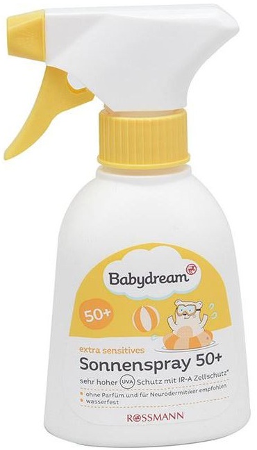 Babydream Extra Sensitives Sonnenspray 50+ (Discontinued)