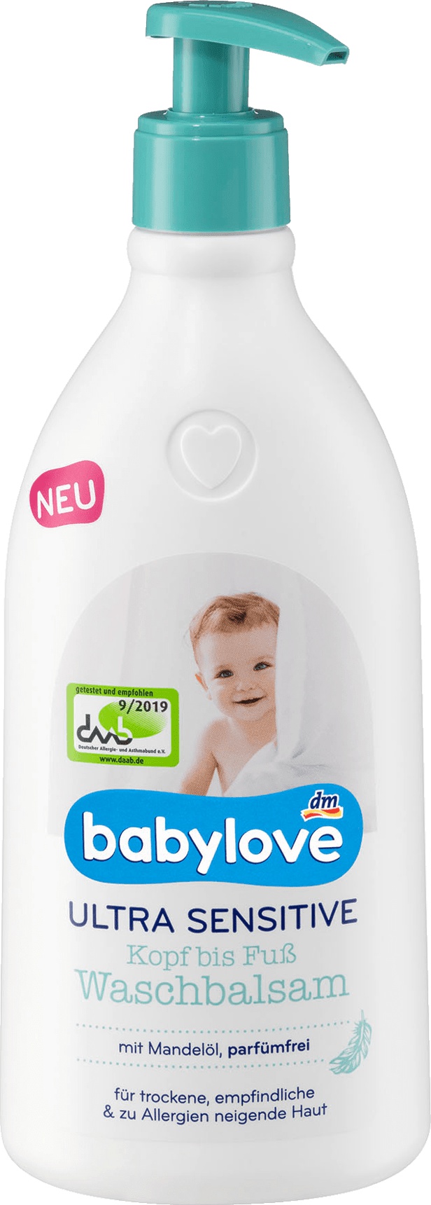 Babylove Ultra Sensitive Kopf Bis Fuß Waschbalsam