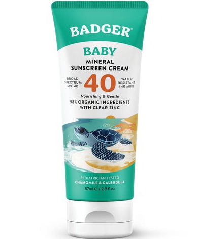 Badger Baby Mineral Sunscreen Cream - SPF 40