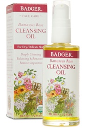 Badger Company Damascus Rose Face Cleansing Oil For Dry & Delicate Skin