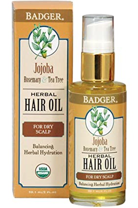 Badger Company Herbal Hair Oil For Dry Scalp