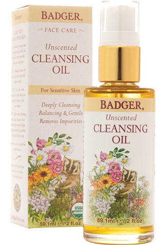 Badger Unscented Face Cleansing Oil