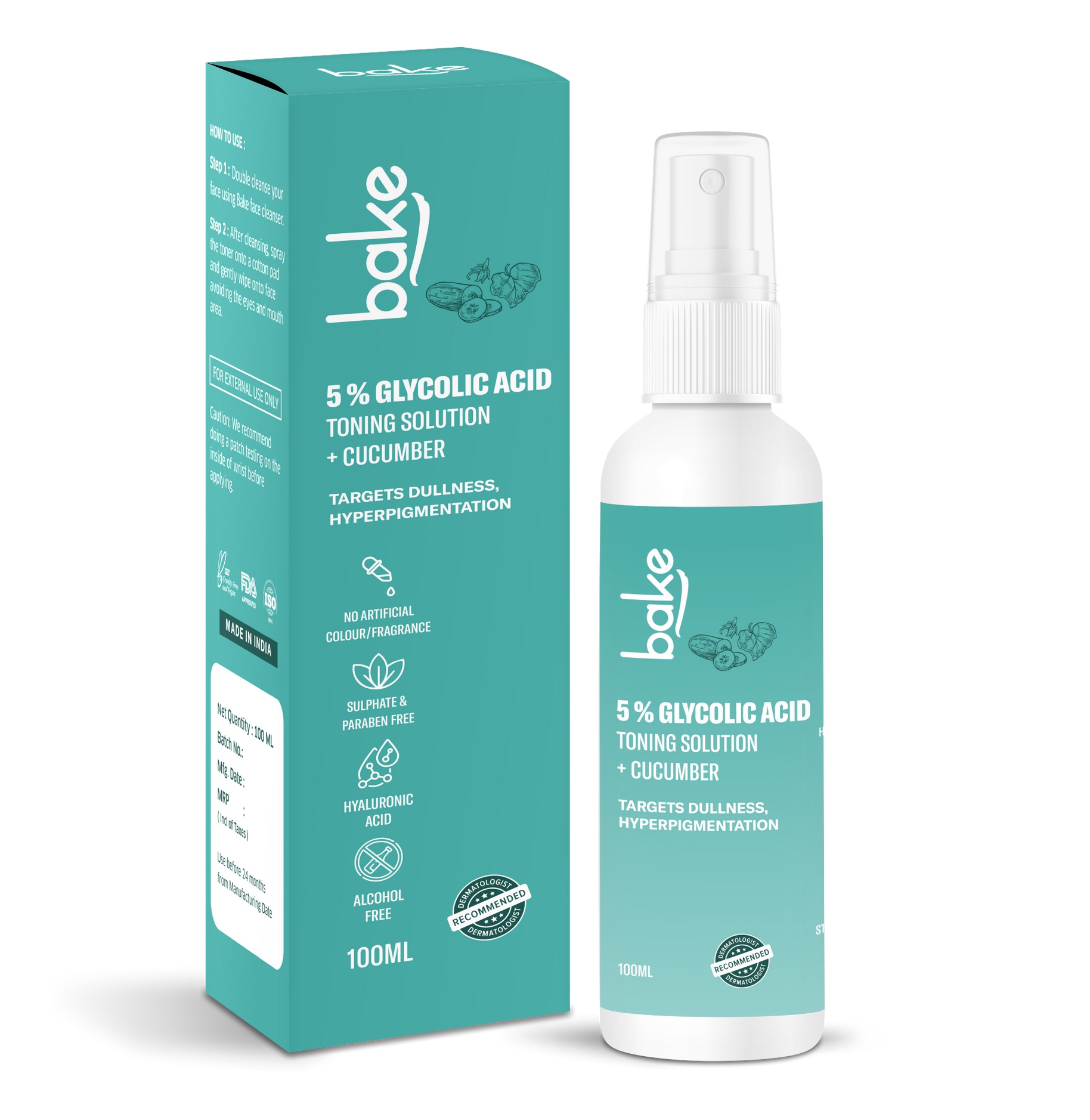 Bake 5% Glycolic Acid Toning Solution