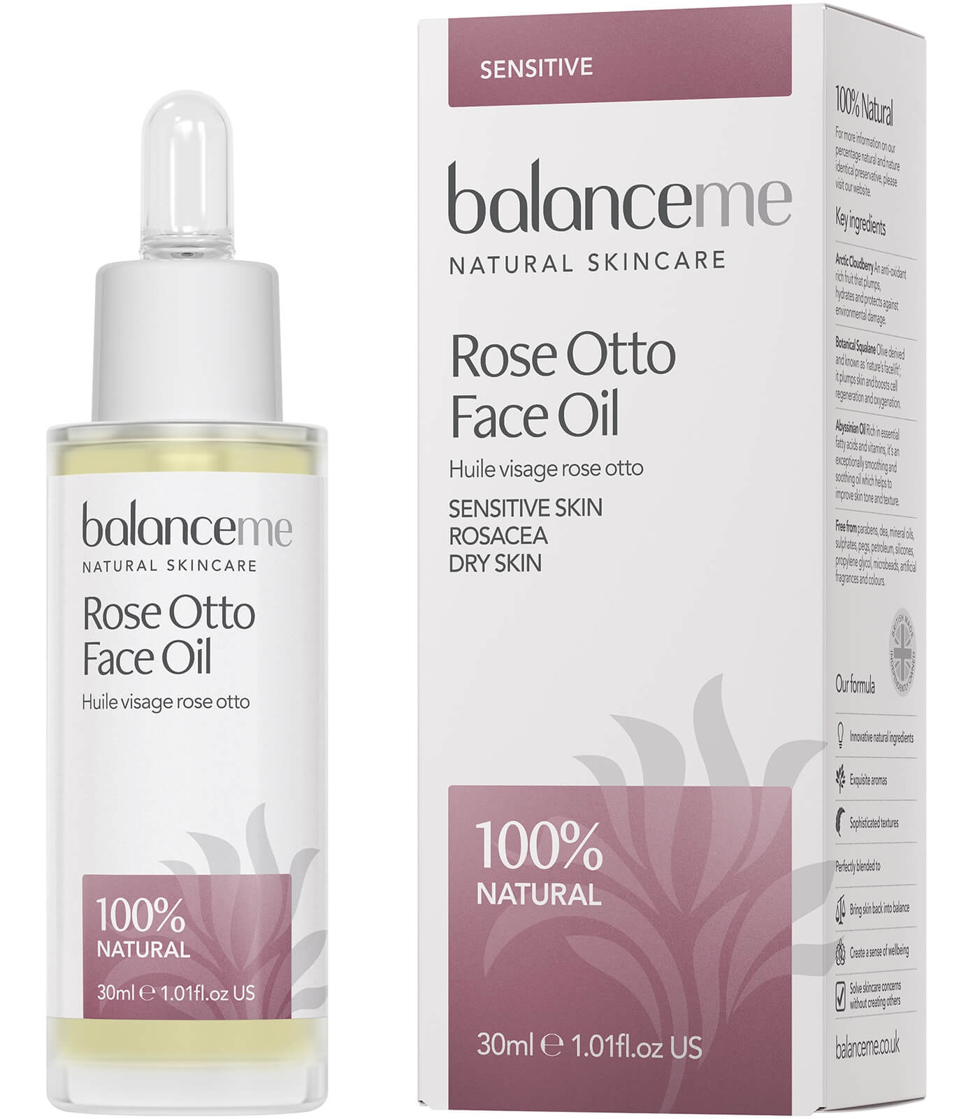 Balance Me Rose Otto Face Oil