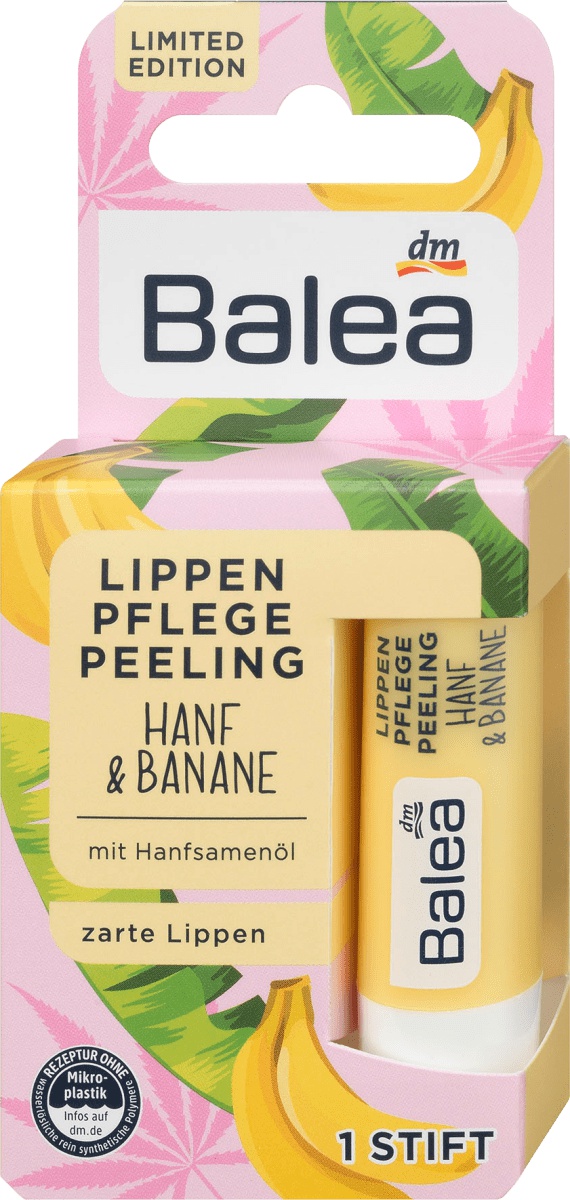 Balea Lippen Pflege Peeling Hanf & Banane