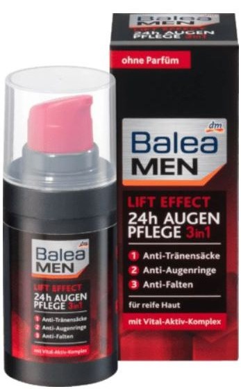 Balea MEN Lift Effect 24H Augen Pflege 3in1