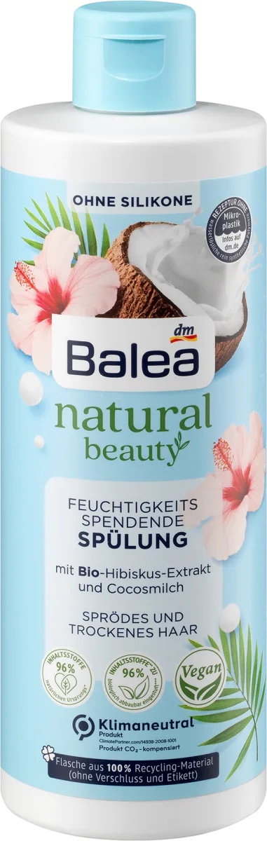 Balea Natural Beauty Feuchtigkeits Spendende Spülung