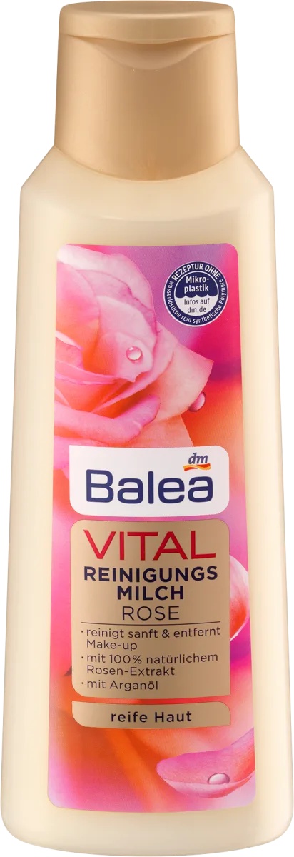 Balea Vital Reinigungsmilch Rose