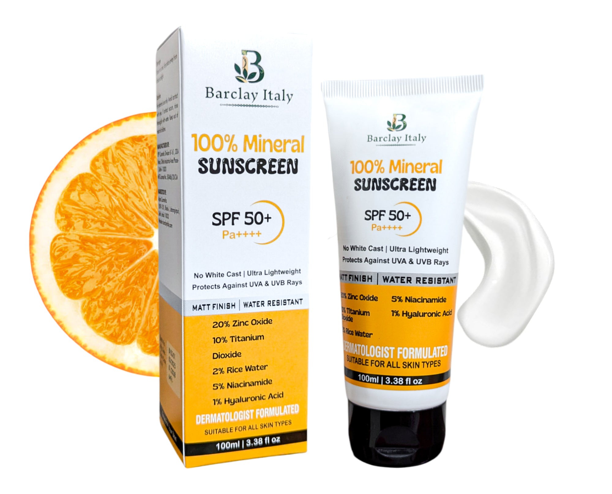 Barclay Italy Mineral Sunscreen SPF 50+ Pa++++