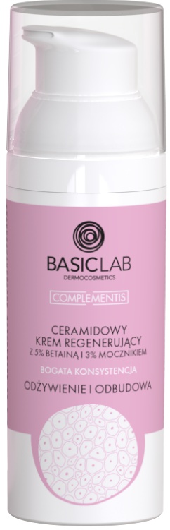 Basiclab Ceramidowy Krem Regenerujący Z 5% Betainą I 3% Mocznikiem