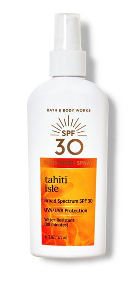 Bath & Body Works Tahiti Isle SPF 30 Spray