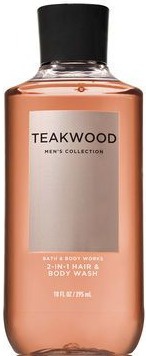 Bath & Body Works Teakwood 2-In-1 Hair + Body Wash