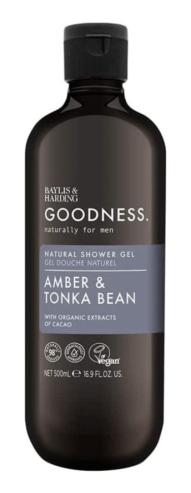 Baylis & Harding Goodness Amber & Tonka Bean Natural Shower Gel