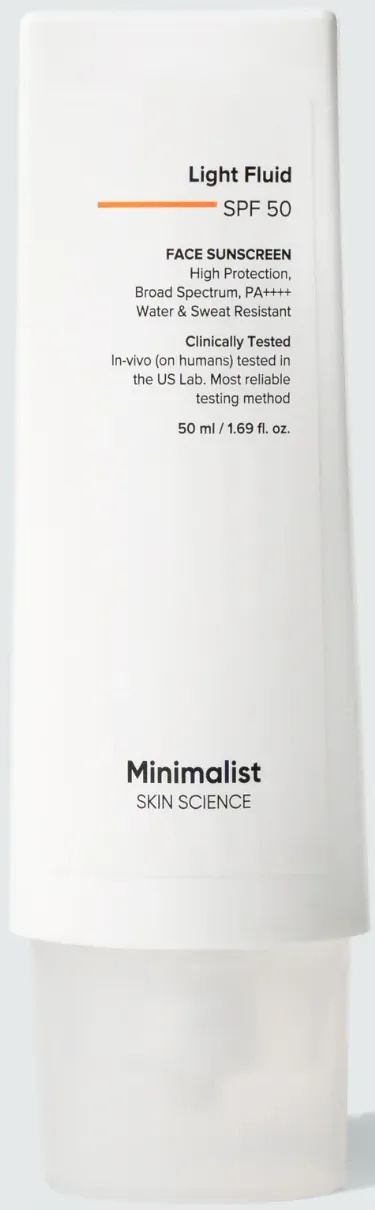Be Minimalist Light Fluid SPF 50 Sunscreen