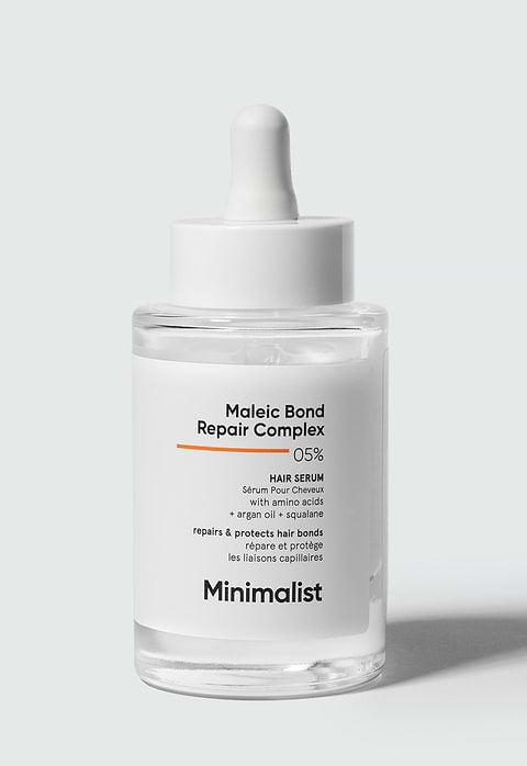 Be Minimalist Maleic Bond Repair Complex 05% Hair Serum For Soft & Smooth Hair & Treats Split Ends & Breakage