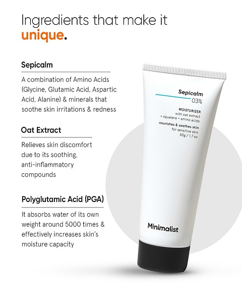 Be Minimalist Sepicalm 3% Moisturizer