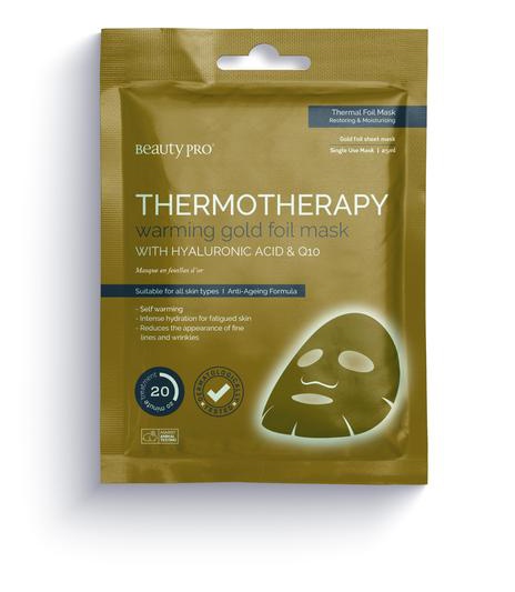 Beauty Pro Thermotherapy Warming Gold Foil Mask
