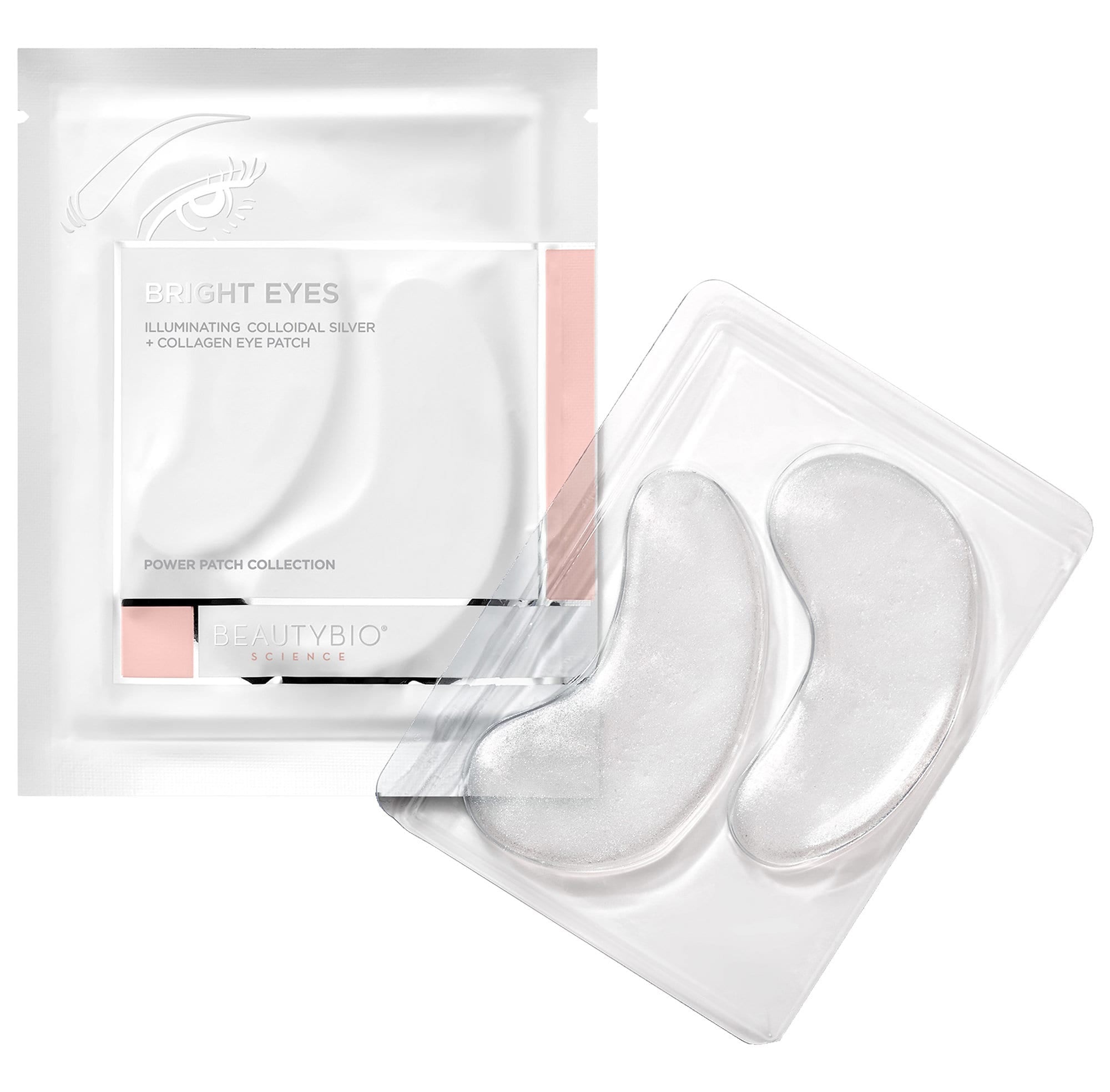 Beautybio Bright Eyes Collagen-infused Brightening Colloidal Silver Eye Masks
