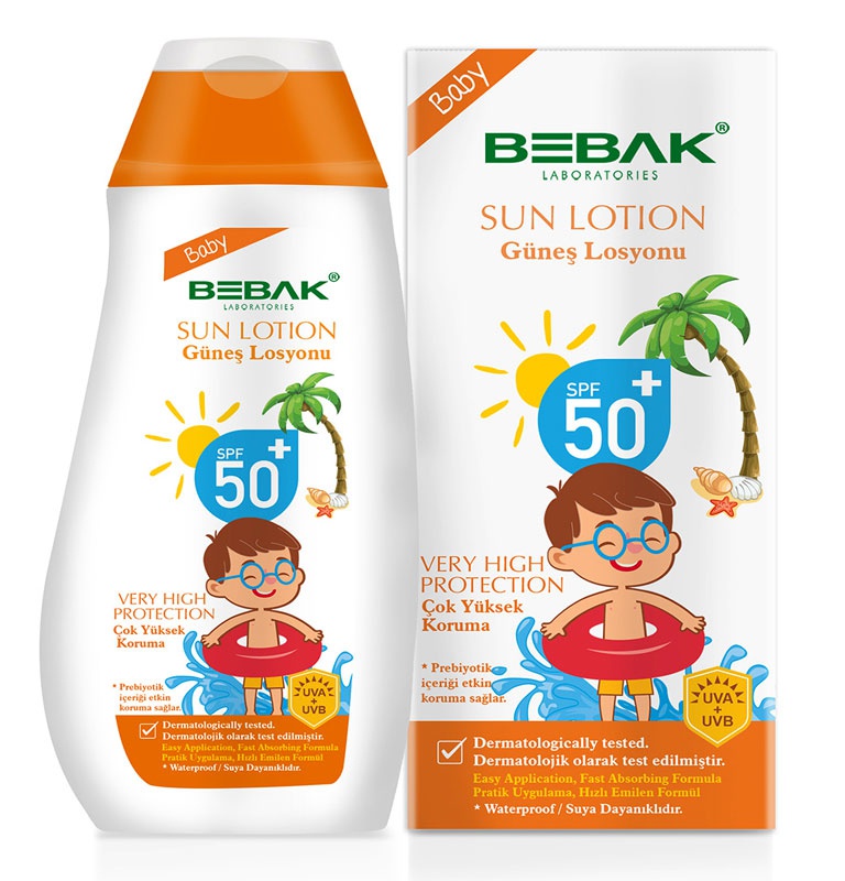 Bebak Bebekler Için SPF 50+ Güneş Losyonu