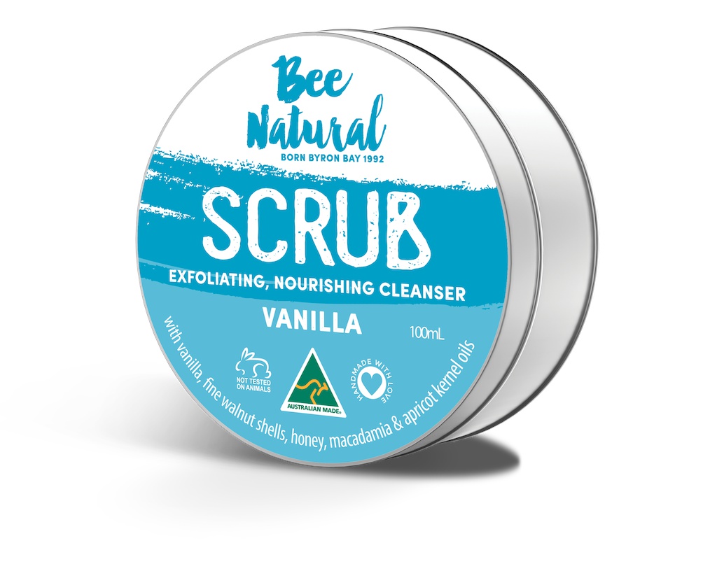 Bee Natural Scrub Exfoliating Nourishing Cleanser Vanilla