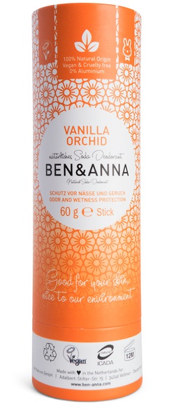 Ben & Anna Natural Soda Deodorant Vanilla Orchid