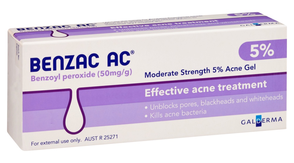 Benzac AC Moderate Strength 5% Acne Gel