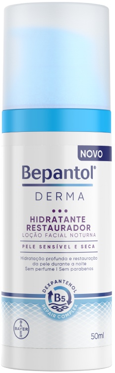Bepantol Derma Hidratante Restaurador Loção Facial Noturna