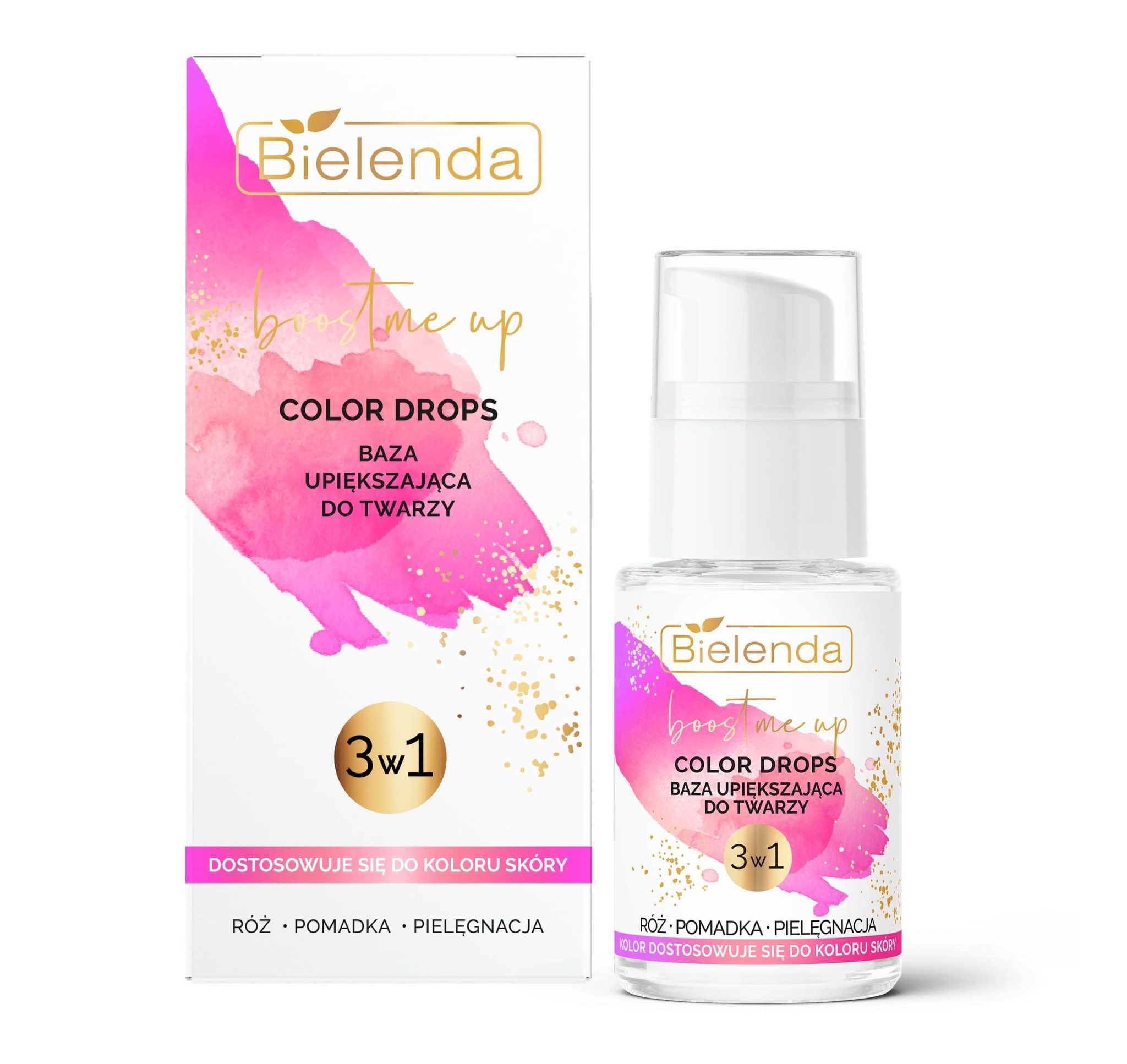 Bielenda Boost Me Up Color Drops 3in1 Beauty Base