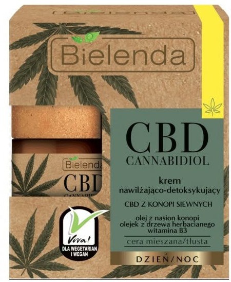 Bielenda CBD Cannabidiol Moisturizing And Detoxifying Face Cream