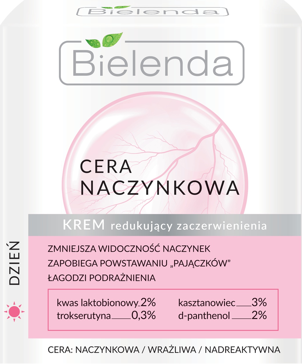 Bielenda Capillary Skin Face Cream Reducing Redness For Day