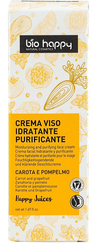 Bio Happy Purifying Face Cream Yellow Carrot And Grapefruit