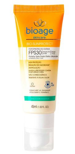 BioAge Bio-sunprotect Antioleosidade FPS 30 Incolor