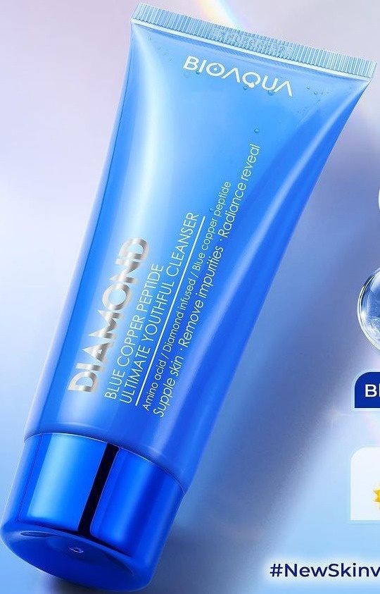 BioAqua Diamond Blue Copper Peptide Ultimate Youthful Cleanser