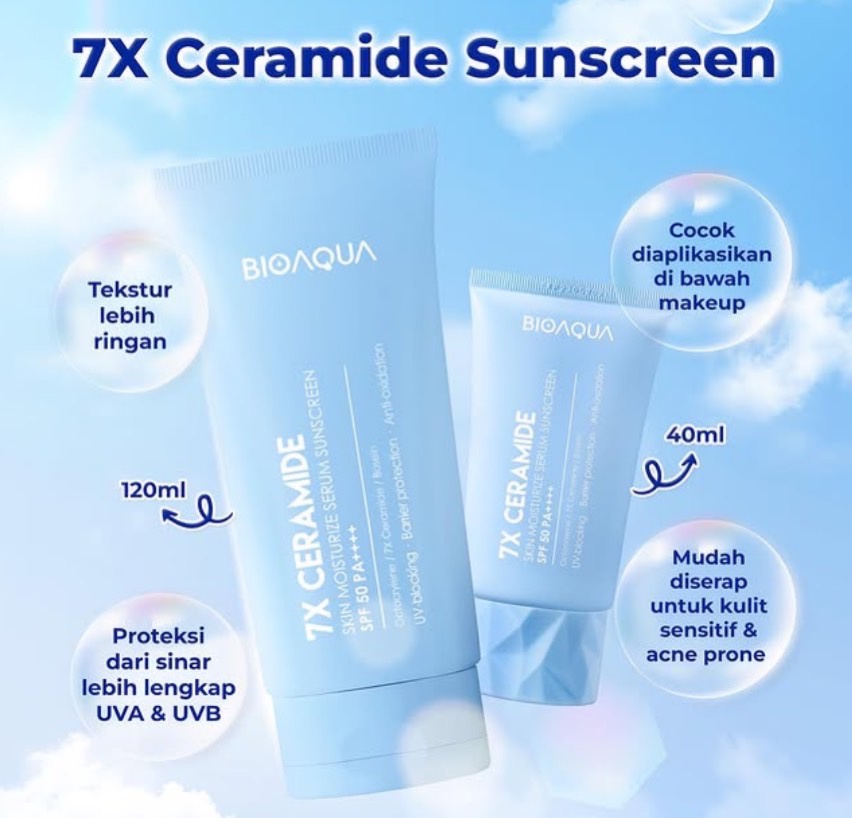 BioAqua Serum Sunscreen 7x Ceramide SPF 50 Pa++++ UV Hhield