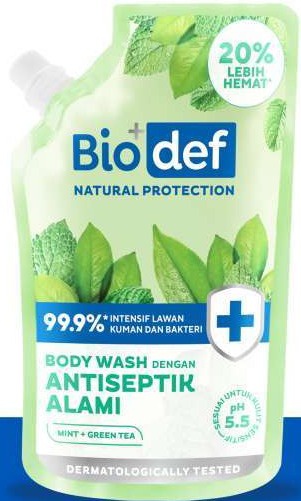 Biodef Natural Protection Mint + Green Tea Body Wash