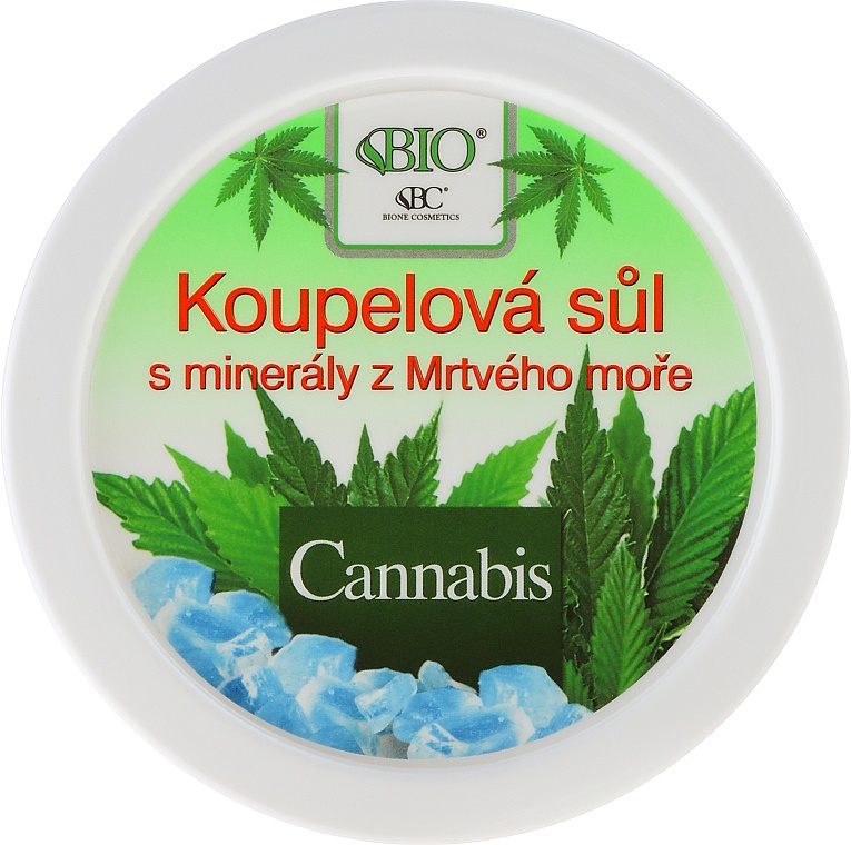 Bione Cosmetics Cannabis Bath Salt With Dead Sea Minerals