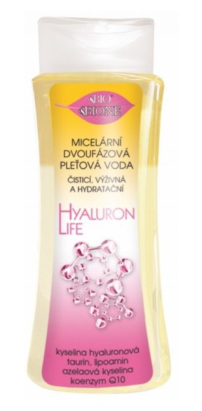 Bione Cosmetics Micelární Dvoufázová Pleťová Voda Hyaluron Life