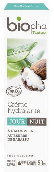 Biopha Nature Crema Idratante Giorno/notte Con Aloe Vera E Burro Di Babassu