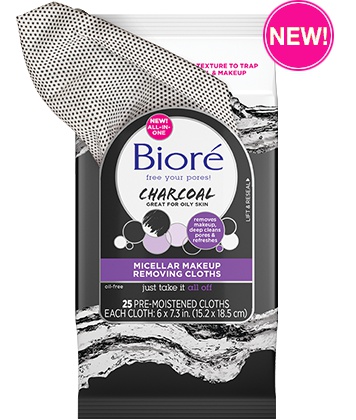 Biore Charcoal Micellar Makeup Removing Cloths