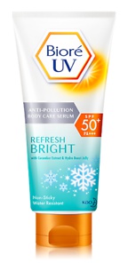 Biore Uv Anti-Pollution Body Care Serum Refresh Bright Spf 50+ Pa+++