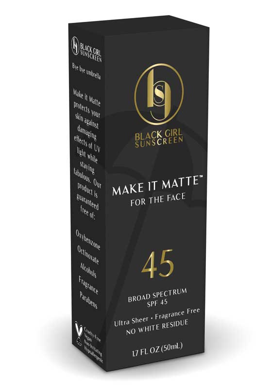 Black Girl Sunscreen Make It Matte SPF 45 Sunscreen Gel