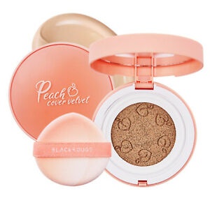Black Rouge Peach Cover Velvet Cushion