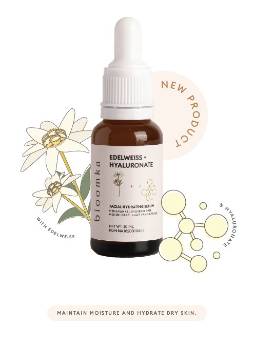 Bloomka Edelweiss + Hyaluronate Hydrating Facial Treatment Essence