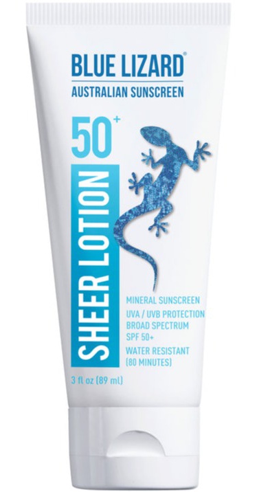 Blue Lizard Mineral Sunscreen Sheer Lotion Body SPF 50