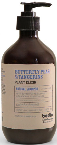 Bodia Shampoo – Butterfly Pea & Tangerine